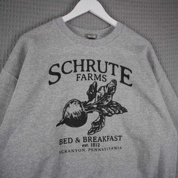 Gildan Schrute Farms Mens XL The Office Sweater Crewneck - Picture 3 of 6
